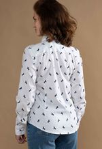 Camisa Dama Horse Azul Marinho