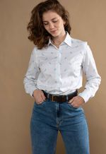 Camisa Dama Horse Azul Claro