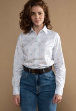 Camisa Dama Horse Azul Claro