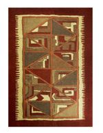Tapete Inca Huasi Vermelho 1,35 x 1,75