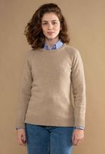 Suéter Feminino Lã Misto 3580 Bege