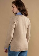 Suéter Feminino Lã Misto 3580 Bege