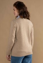 Cardigan Feminino Lã Misto 3610 Bege