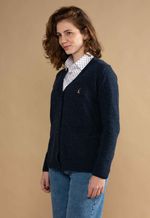 Cardigan Feminino Lã Misto 3610 Azul Marinho