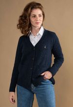 Cardigan Feminino Lã Misto 3610 Azul Marinho