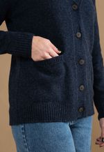 Cardigan Feminino Lã Misto 3610 Azul Marinho