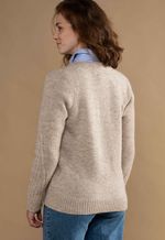 Suéter Feminino Lã Misto 3621 Bege