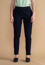 Calça Chino Sarja Feminina Azul Marinho