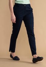 Calça Chino Sarja Feminina Azul Marinho