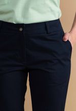 Calça Chino Sarja Feminina Azul Marinho