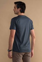 Camiseta Masculina Lisa 2025 Cinza Chumbo
