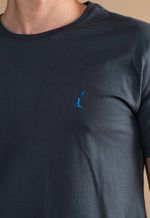 Camiseta Masculina Lisa 2025 Cinza Chumbo