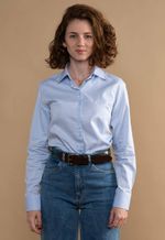 Camisa Dama Skin Los Corrales Azul Claro