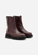 Bota Feminina Plume Cano Baixo Tratorada 89701 Bordô