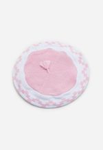Boina Guarda Pampa Infantil 32cm – Branco e Rosa