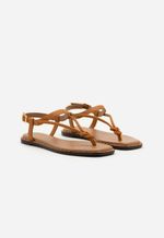 Sandália Feminina Couro Bovino 82005 Nature Camel