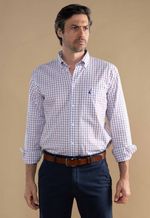 Camisa Hombre Clássica Pedro Xadrez019