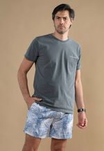 Camiseta Estampada 2026 Cinza