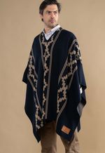 Poncho Pampa Azul Profundo