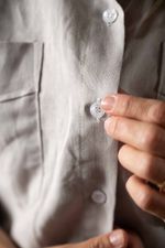 Camisa Feminina Linho Cinza
