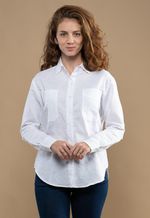 Camisa Feminina Linho Branco