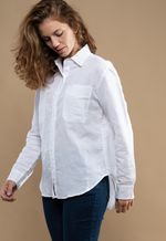 Camisa Feminina Linho Branco