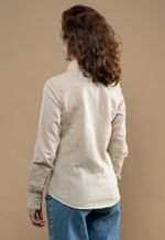 Camisa Feminina Linho Bege
