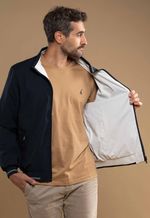Jaqueta Masculina Breath Shell Reversível Marinho e Off White