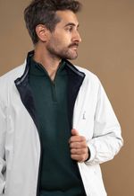 Jaqueta Masculina Breath Shell Reversível Marinho e Off White