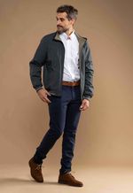 Jaqueta Masculina Breath Shell Reversível Grafite e Caqui