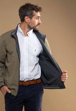 Jaqueta Masculina Breath Shell Reversível Grafite e Caqui
