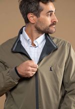 Jaqueta Masculina Breath Shell Reversível Grafite e Caqui