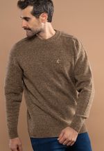 Suéter Masculino Lã Merino Marrom Molinado