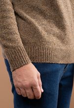 Suéter Masculino Lã Merino Marrom Molinado