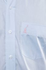 Camisa Justo Masculina Clássica Xadrez Azul-Claro