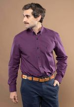 Camisa Justo Masculina Custom Xadrez Bordô