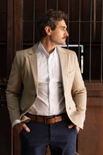 Blazer Milano Masculino Bege