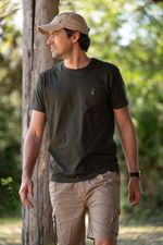 Camiseta Masculina Lisa 2025 Verde