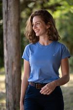Camiseta Feminina Lisa  Azul Provençal