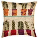CAPA DE ALMOFADA 0,50 X 0,50 - CACTUS NATURAL