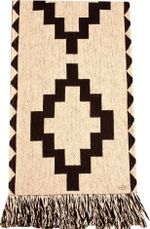Caminho de Mesa Pampa Negro Crudo — 1,60 x 0,36 m