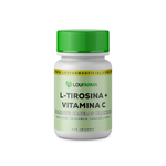 L-Tirosina + Vitamina C Combate aos Cabelos Brancos c/90 cápsulas