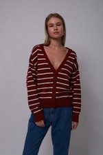 Blusa Agnes Listras Cherry 