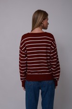 Blusa Agnes Listras Cherry 