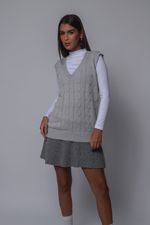 Maxi Colete Cinza 