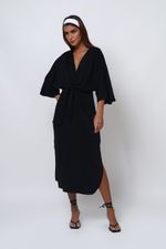 Vestido Kimono Preto 