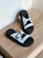 Sandalia Papete Moleca 5504.103 Branco/Preto