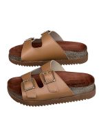 Sandalia Papete Moleca 5500.105 Camel 