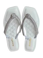Chinelo Lunielly Laço G Branco 