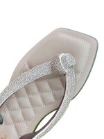 Chinelo Lunielly Laço G Cinza